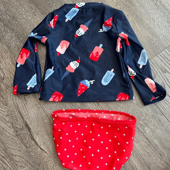 Just One You. Made by Carter's Baby Floral 2 Piece Swimsuit - Picture 2 of 3